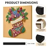 Christmas Stockings Framed Pearl Painting Kit 25x25cm for Adults