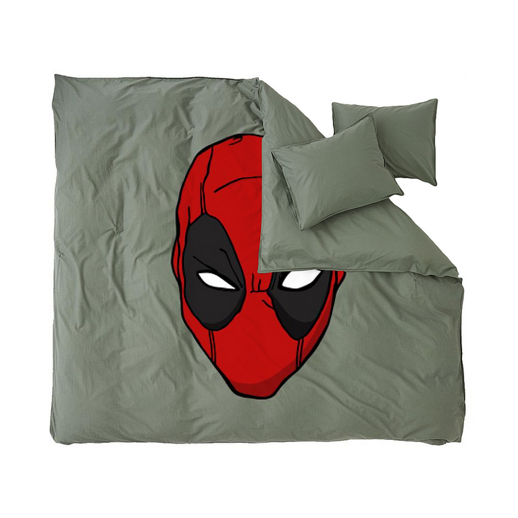 Angry Frown, Deadpool Duvet Cover Set