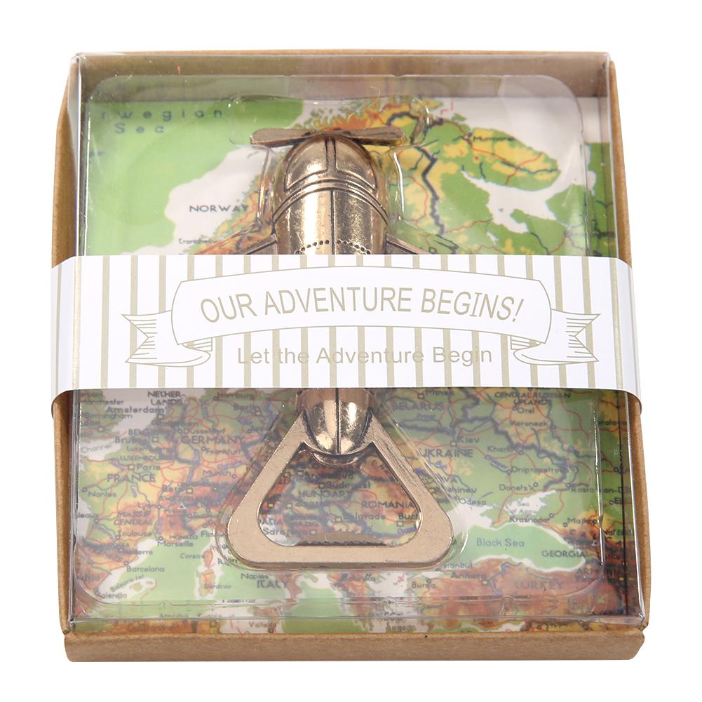 

Wedding Souvenirs Antique Airplane Bottle Opener Gift Favors Kitchen Tools, 501 Original