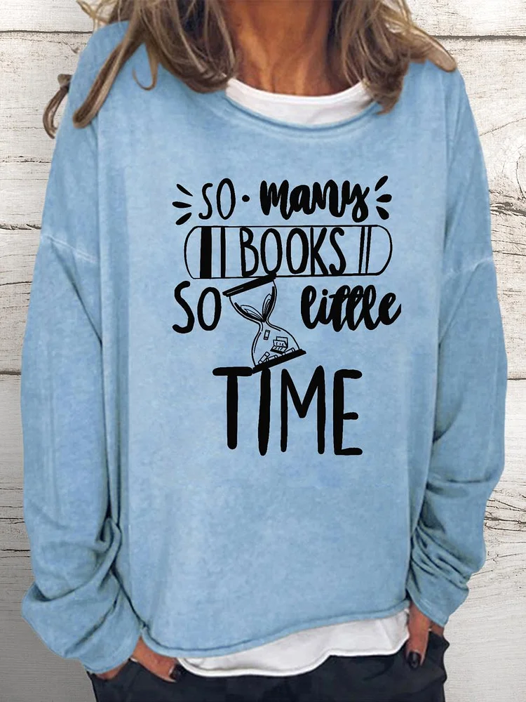 Book Women Loose Sweatshirt