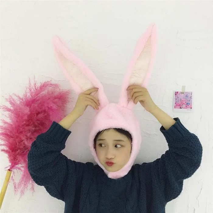 White/Pink Kawaii Bunny Ears Hat SP1812521