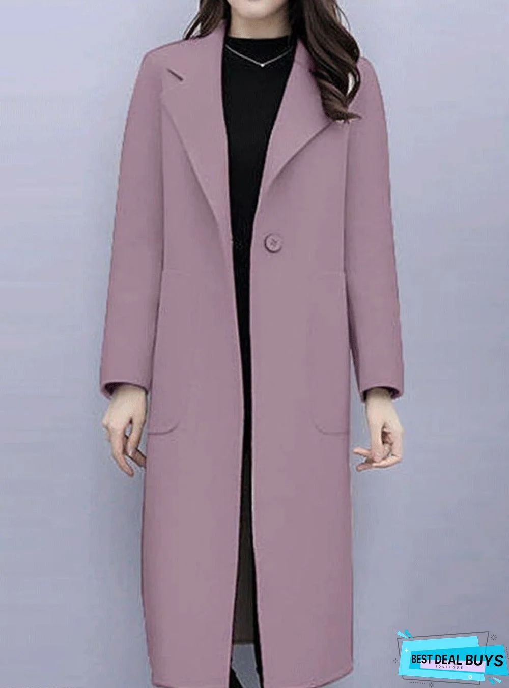 Woolen Mid-Length Coat