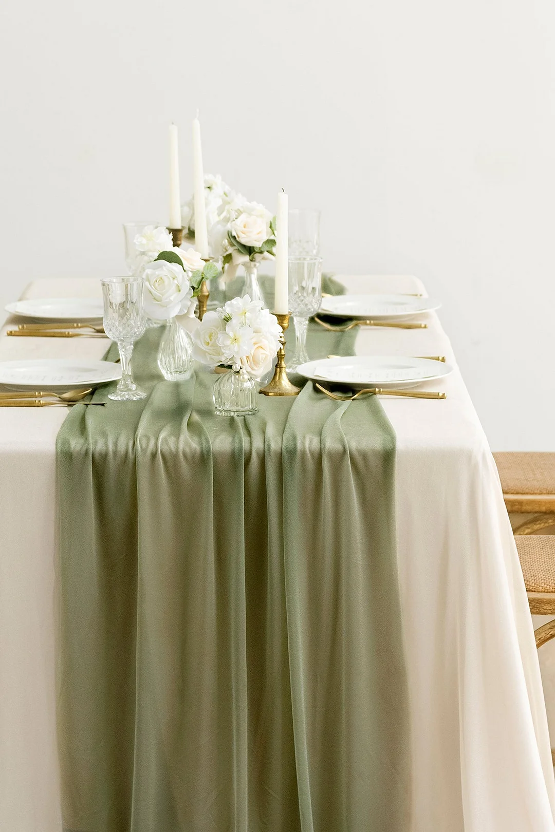 Romantic Sheer Table Runner 29" w x 10ft/14ft - 13 Colors