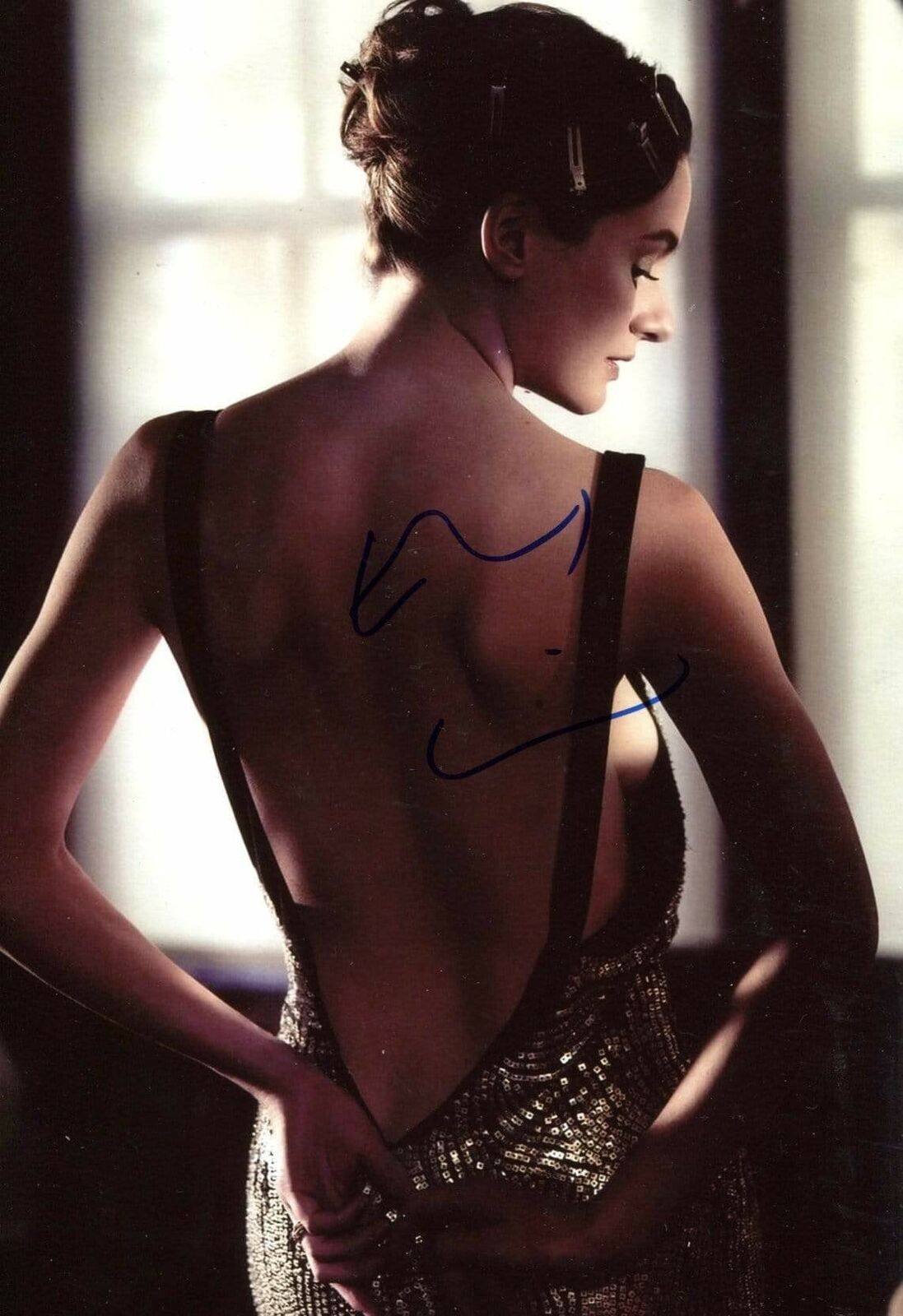 Emily Mortimer ACTRESS and SCREENWRITER autograph, In-Person signed Photo Poster painting