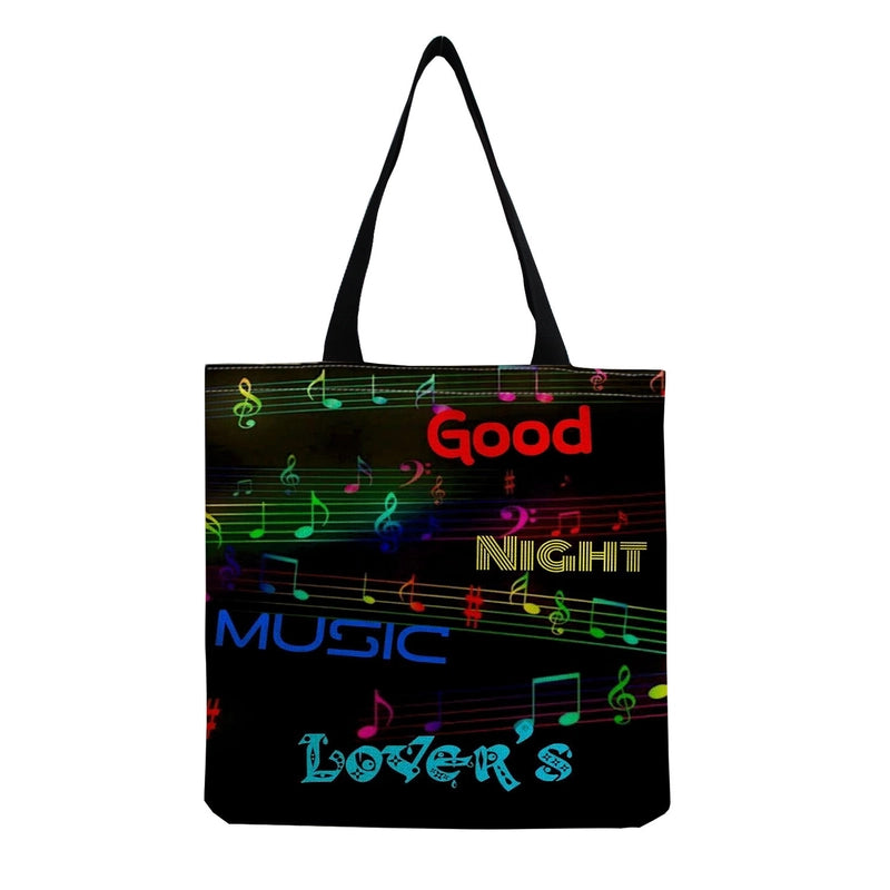 Source Piano Printed Casual Bag Harajuku Style Fashion Shoulder Bag Student Large Capacity Handbag