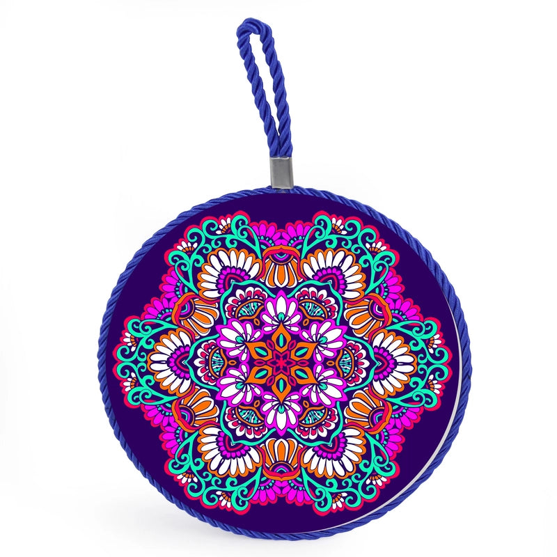 Factory Supply Thermal Transfer Printing 17cm Mandala Ceramic Heat Insulation Pot Mat Home Pot Mat European Style