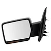 TRQ Left Mirror with Heat Manual Folding with Memory with Chrome Cover Drivers Side Compatible with 2009-2010 Ford F-150 FO1320355