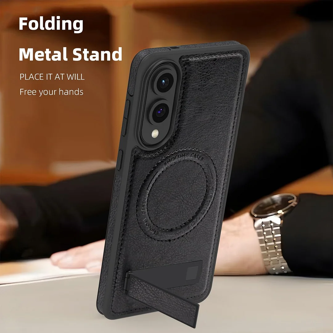 Samsung Galaxy Z Fold 6 Leather Case Magnetic Protective Case Holder Phone Case