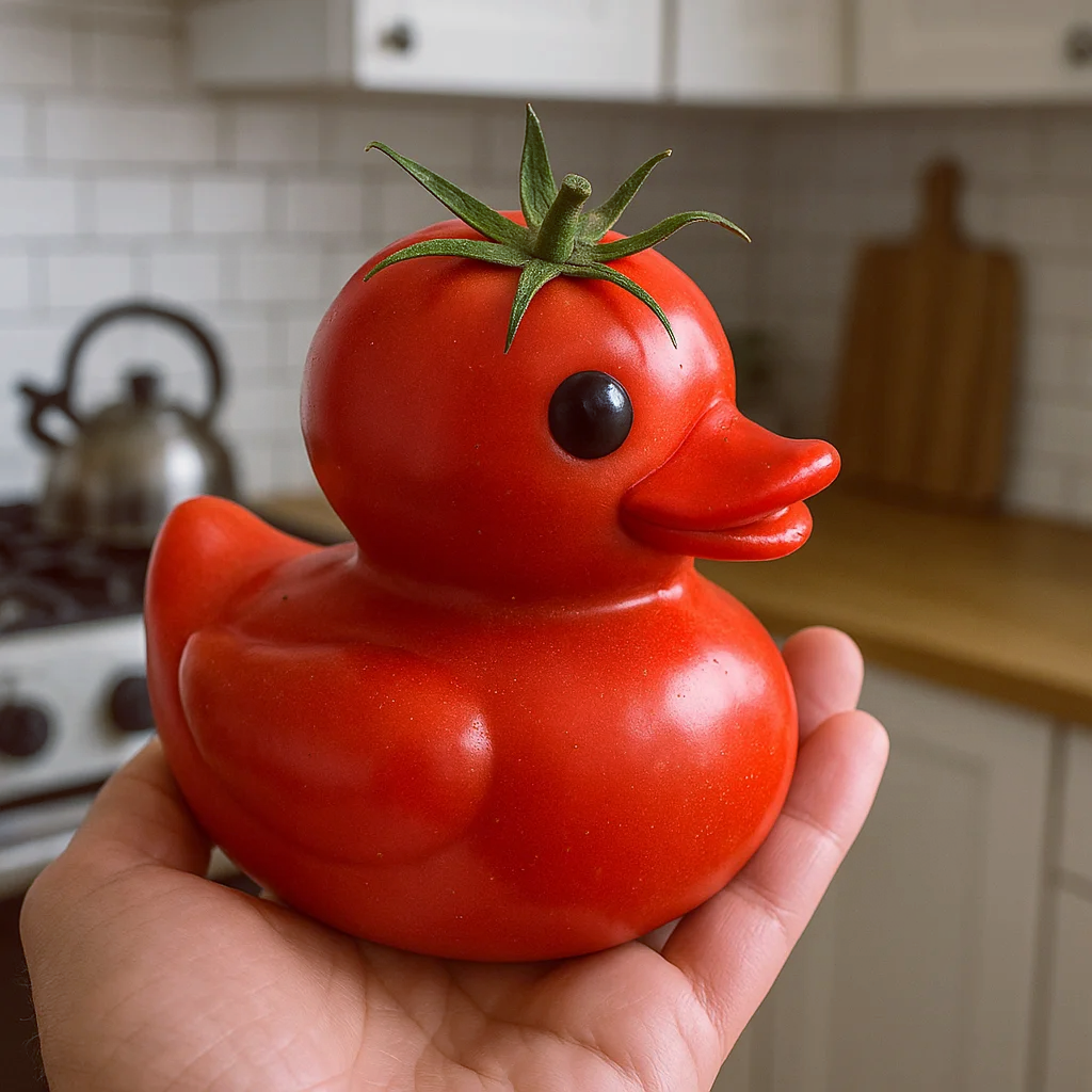 Whimsical Vegetable Duck