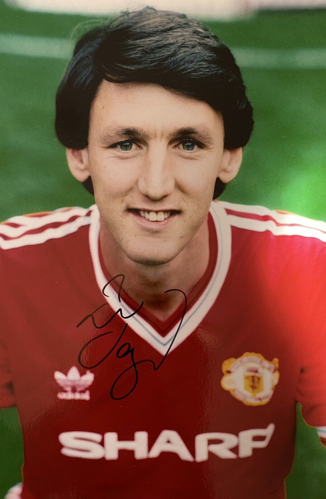 Peter Davenport Genuine Hand Signed Manchester United 12x8 Photo Poster painting 10