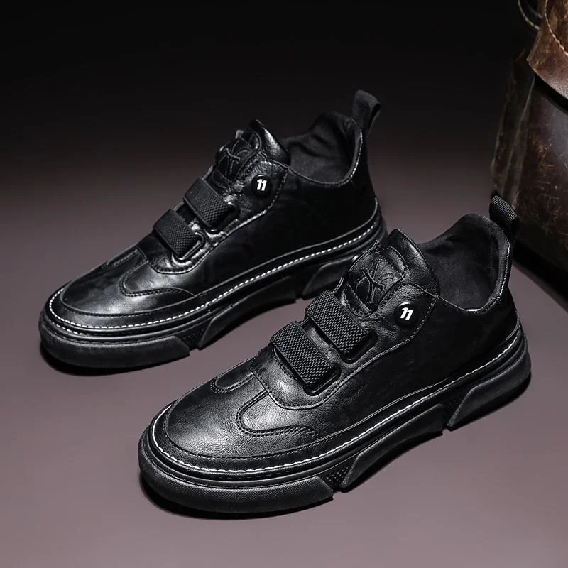 Men's Snow Boots Winter Men's Leather Boots Fur Warm Men's Snow Boots Outdoor Comfortable Mens Designer Sneakers Botas Hombre