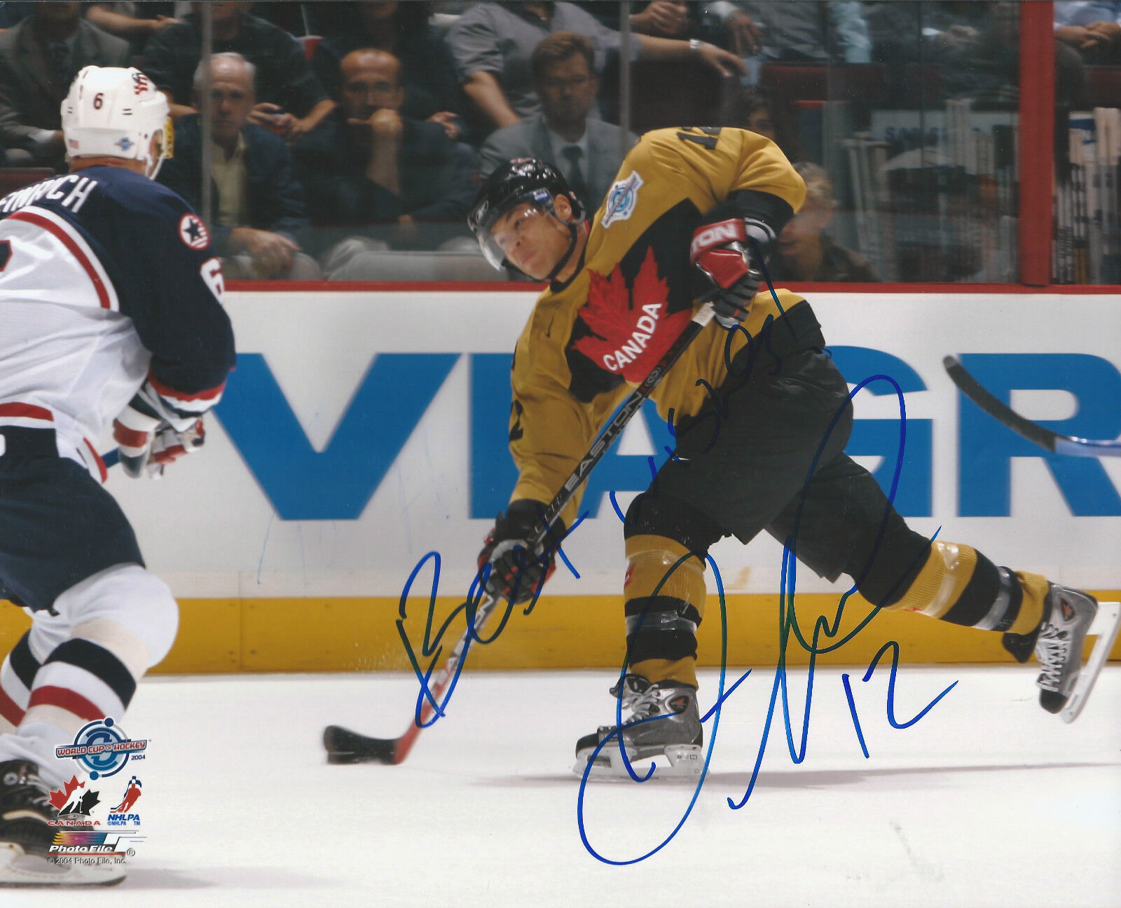 GFA Calgary Flames * JAROME IGINLA * Signed 8x10 Photo Poster painting AD3 COA