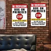 2PCS No Trespassing Dog On Permises Stop Keep Gate Shut Do Not Enter Without Permission Or Owner Persent - Metal Tin Signs Set(12*16Inch) - Animal