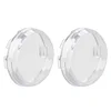 NTHREEAUTO 2 Inch Clear Bullet Turn Signal Lens Cover Compatible with Harley Sportster, Dyna, Road King, Street Glide, Softail