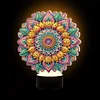 (US Local)DIY 5D Diamond Painting Acrylic Mandala  Night Light Lamp Home Decoration Ornament Gift Kit