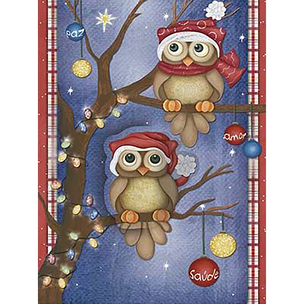 

(Multi-Size) Tree Owl - Round/Square Drill Diamond Painting - 30*40CM, Square diamond 30*40cm, 501 Original