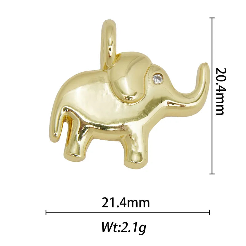 1 Piece 13.8*28.1mm 15.9*26mm 21.7*28.4mm Copper Pearl Zircon 18K Gold Plated Animal Paw Print Shell Jewelry Accessories Pendant