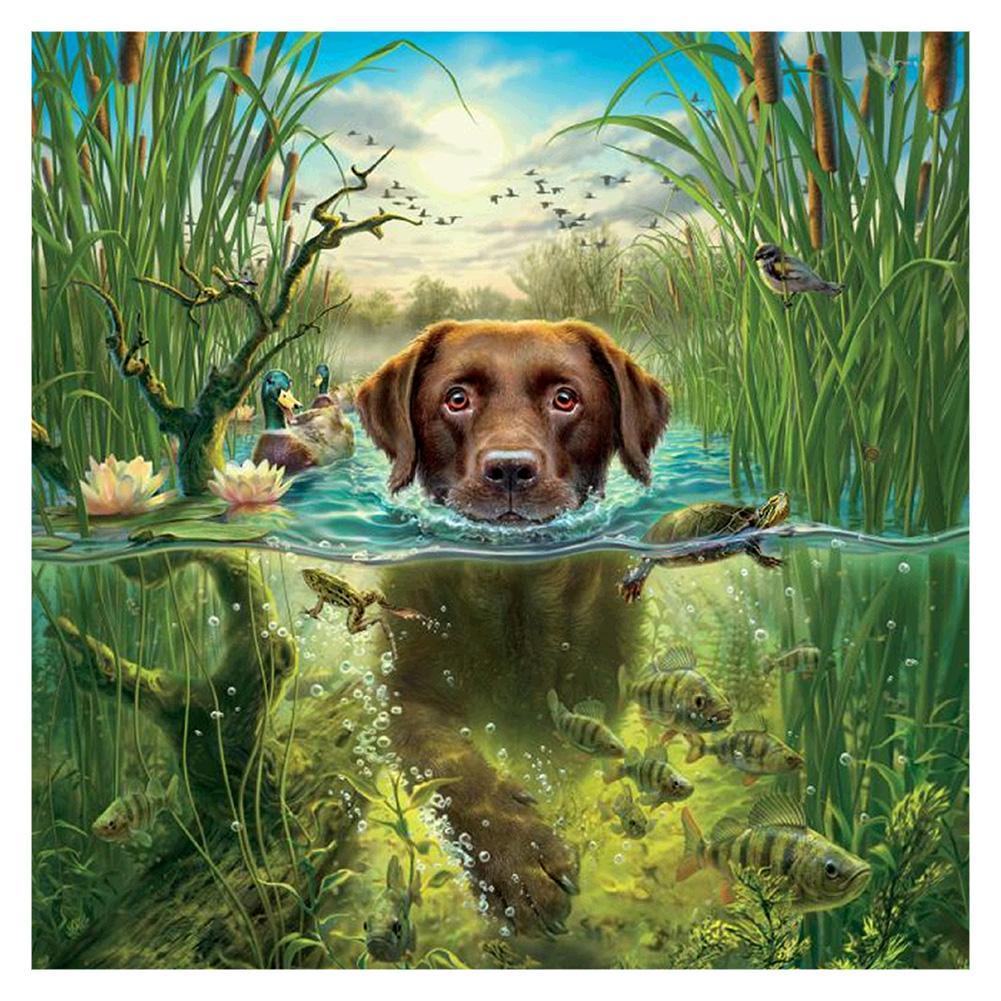 

Dog - Round Drill Diamond Painting - 30*30CM, 501 Original