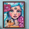 Diamond Painting -DIY Round Drill Girl(40x50cm)
