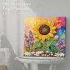 DIY Pearl Painting Sunflower for Home Decor with Frame(25x25cm)
