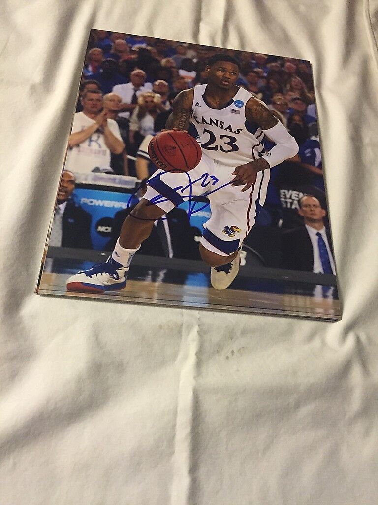 BEN MCLEMORE KANSAS JAYHAWKS SIGNED AUTOGRAPHED 8X10 Photo Poster painting W/COA 6