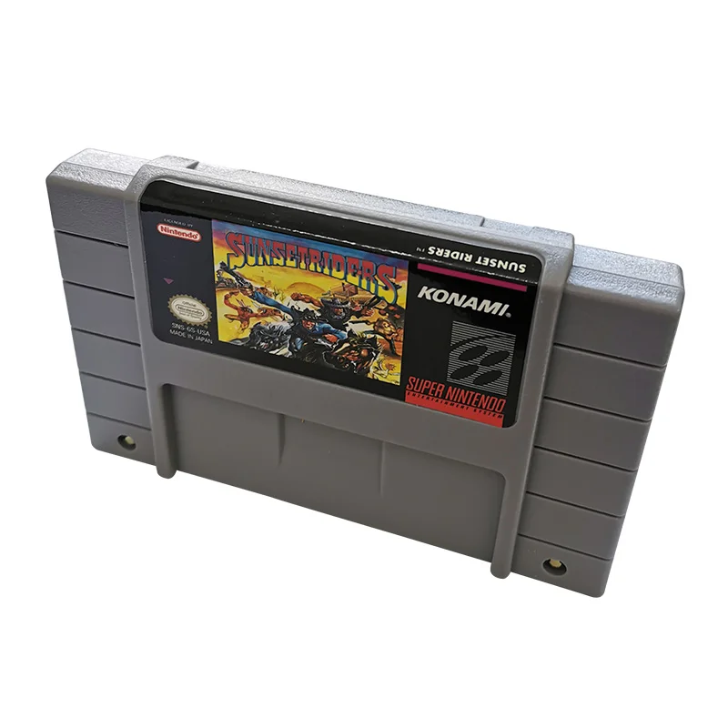Sunset Riders SNES For Super Nintendo Entertainment System - 16 Bit US Version Game Cartridge