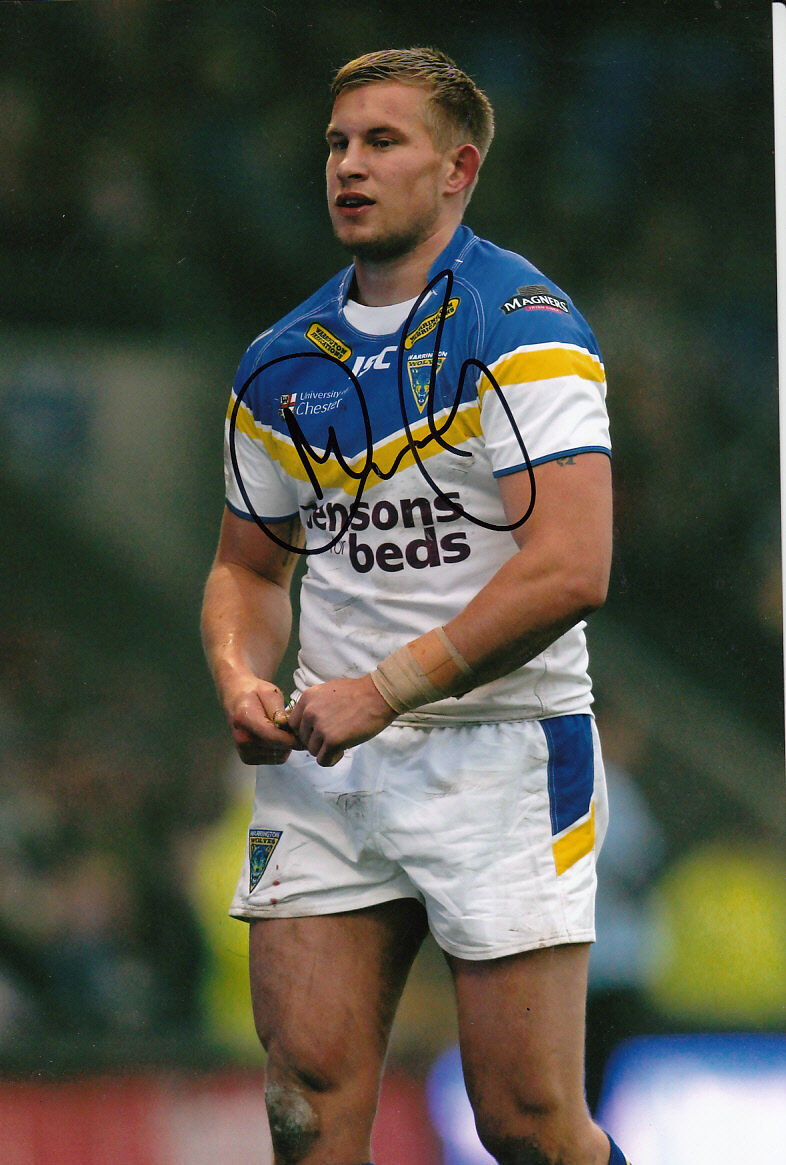 Warrington Wolves Hand Signed Michael Cooper 12x8 Photo Poster painting 2.