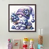 (US Local)Gnome - 9CT Partial Beaded Cross Stitch Kit(39x39cm)