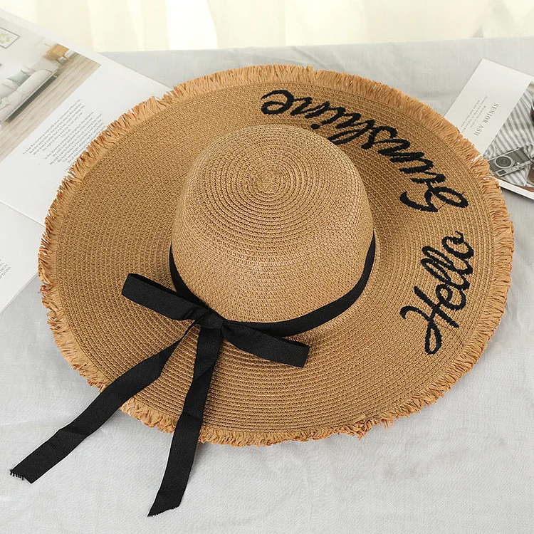Summer beach straw hat