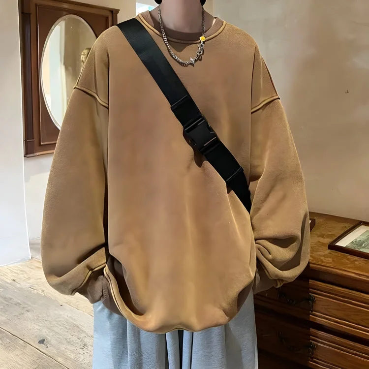 Brownm Boy Casual Oversized Sweatshirt