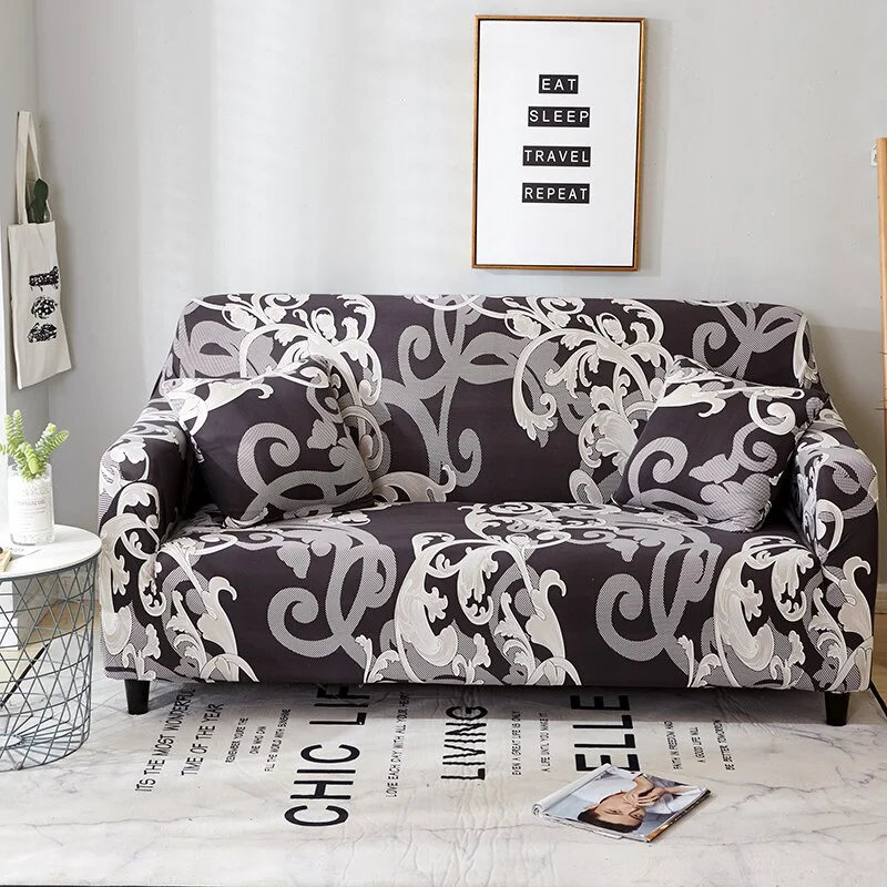 Athvotar Printing Elastic Slipcovers Stretch Sofa Covers for Living Room Corner Couch Cover Sectional Armchair Cover 1/2/3/4 seat