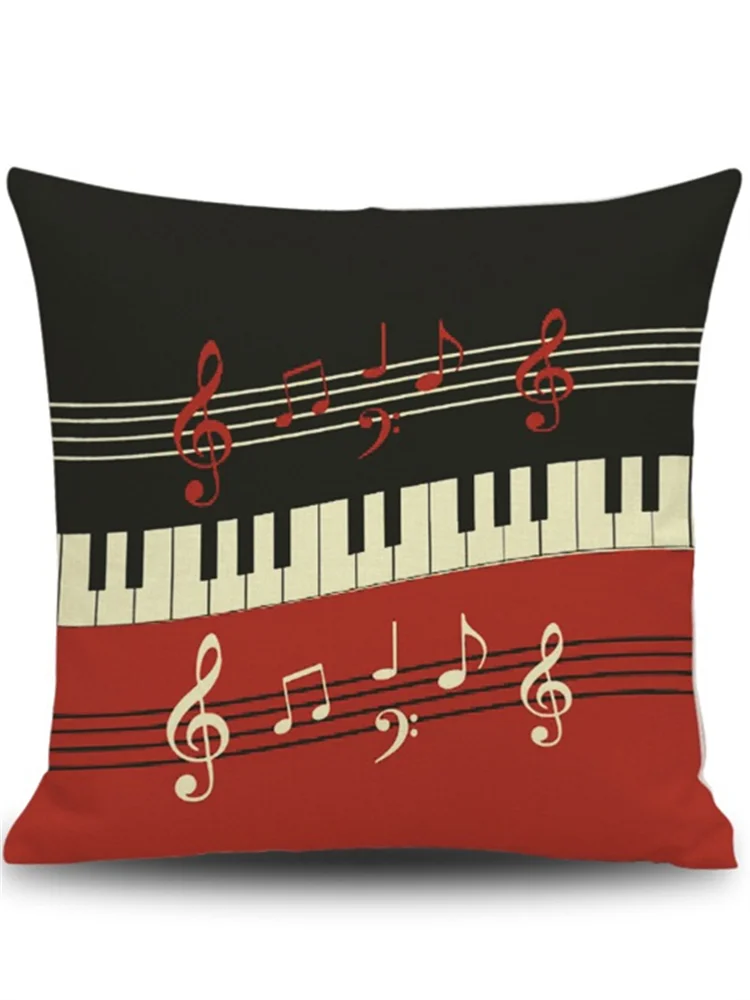 Music Lover Notes Art Linen Pillowcase