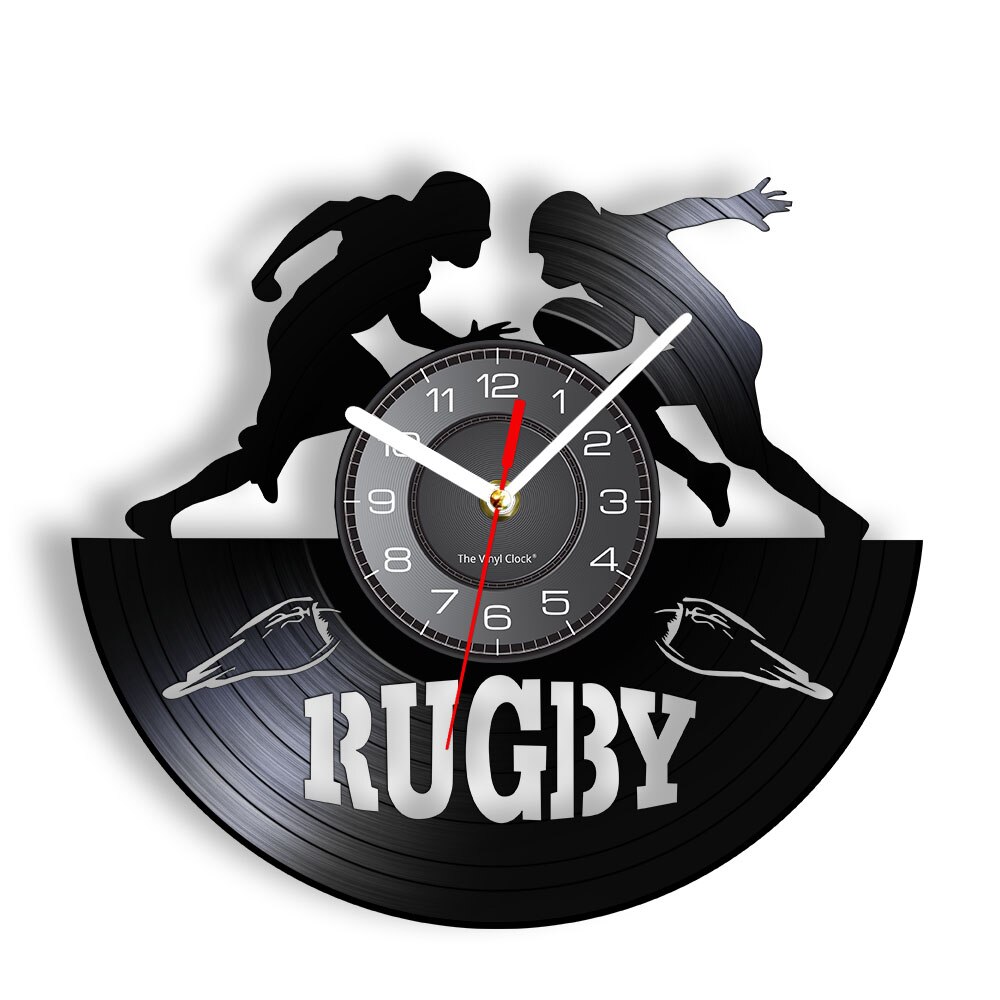 

Rugby Player LP - Vinyl Record Wall Clock - Without LED, 501 Original