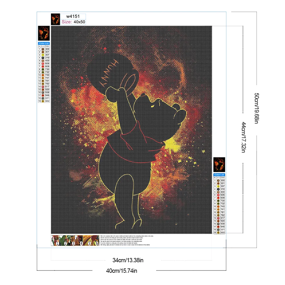 Diamond Painting - Full Round Drill - Winnie the Pooh(Canvas|40*50cm)