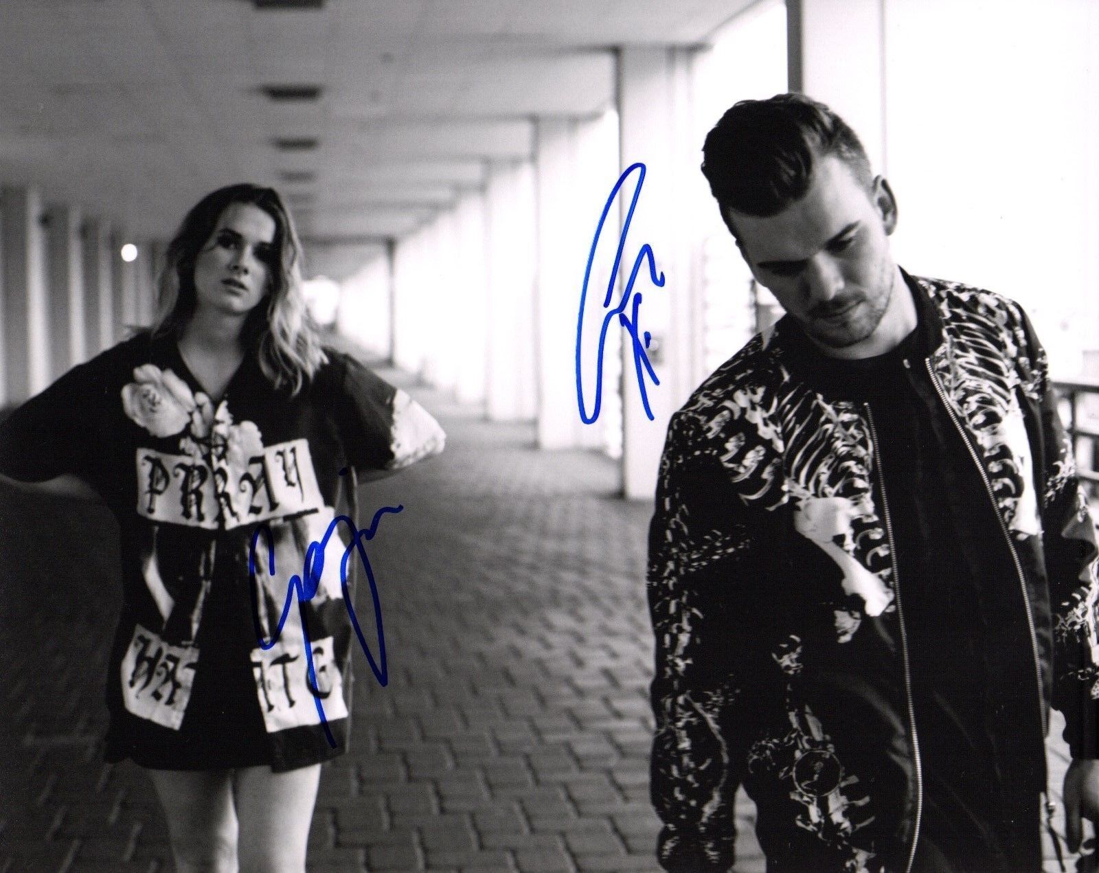 GFA Broods Band Duo * GEORGIA & CALEB NOTT * Signed 8x10 Photo Poster painting AD4 COA