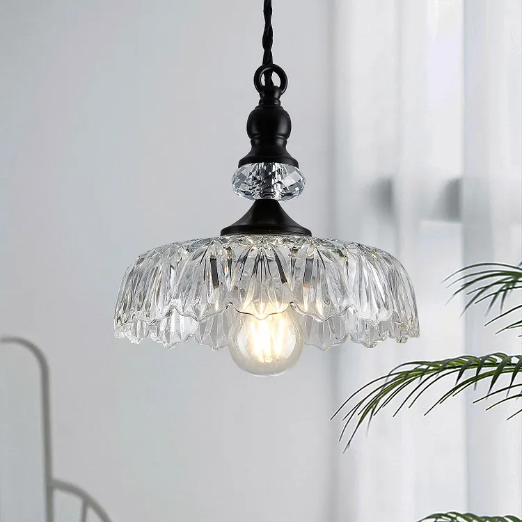 Mid-Century Mini Kitchen Island Glass Pendant Light