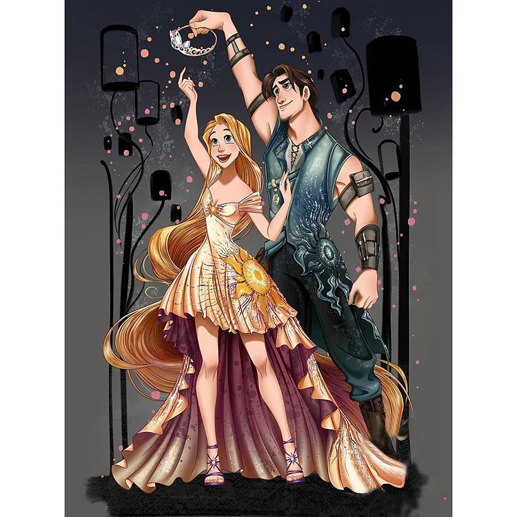Disney Princess And Prince 30*40CM(Canvas) Full Round Drill Diamond Painting gbfke