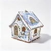 DIY 3D Diamond Painting Wooden Puzzle, Jigsaw Puzzle Diamond Art Holiday Party Xmas Decorations Hanging Kits