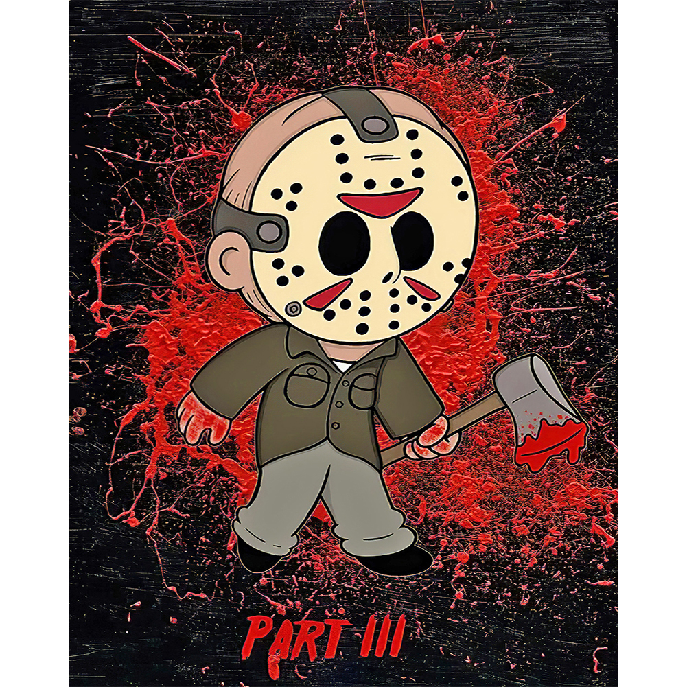 

Horror Doll - 11CT Stamped Cross Stitch - 40*50CM, 501 Original