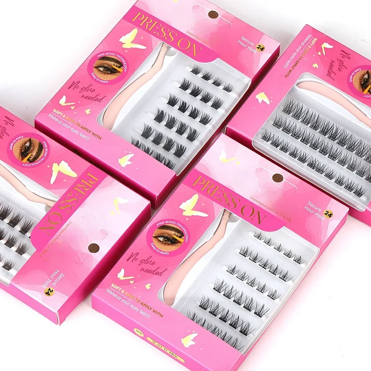 Self Adhesive Lash Clusters Thin Band 8&ndash;16mm | Press-On No Glue Individual Cluster Lashes