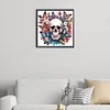 Diamond Painting-DIY Crystal Rhinestone Butterfly Skull（40*40CM)