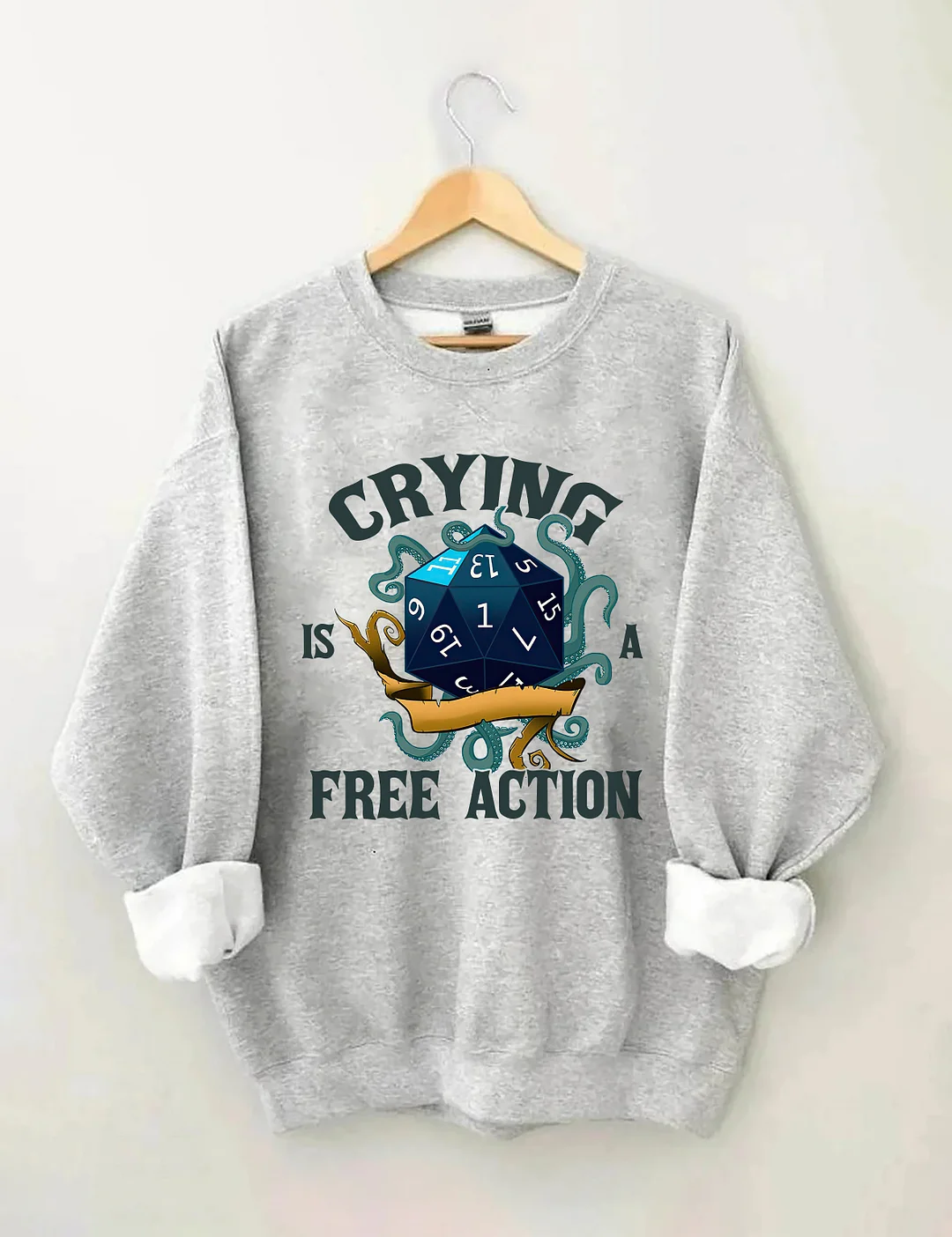 Crying Is A Free Action Sweatshirt