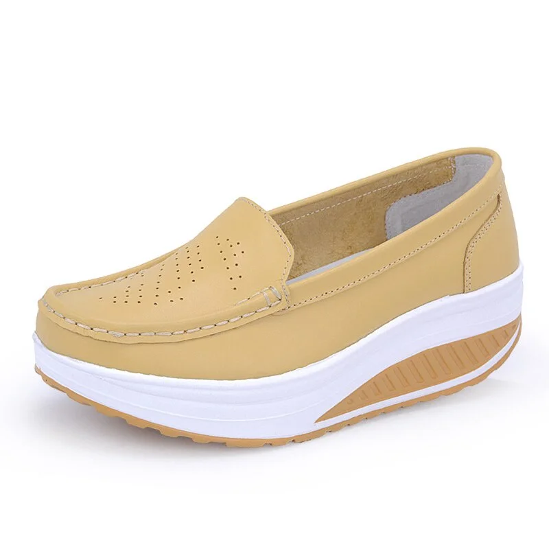 Women Platform Shoes Ladies Shoes Comfortable Breathable Shoes Women Autumn Slip on Casual Women Sneakers Zapatos De Mujer34-42
