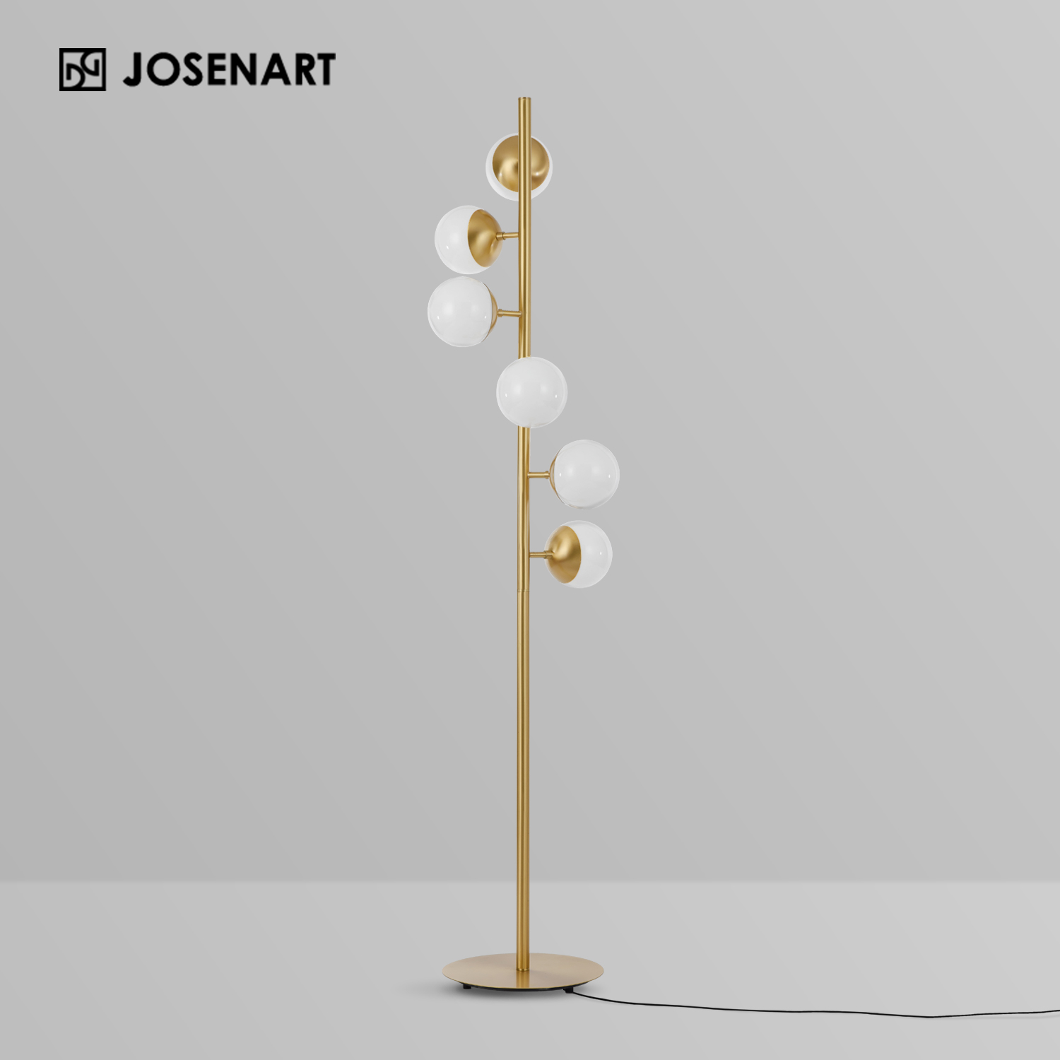 Nordic Tempo Glass Floor Lamp JOSENART Josenart