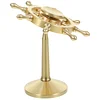 Brass Rudder Rotating Ornaments Pilot Helmsman Desk Decoration Ornaments Car Ornaments Copper Crafts