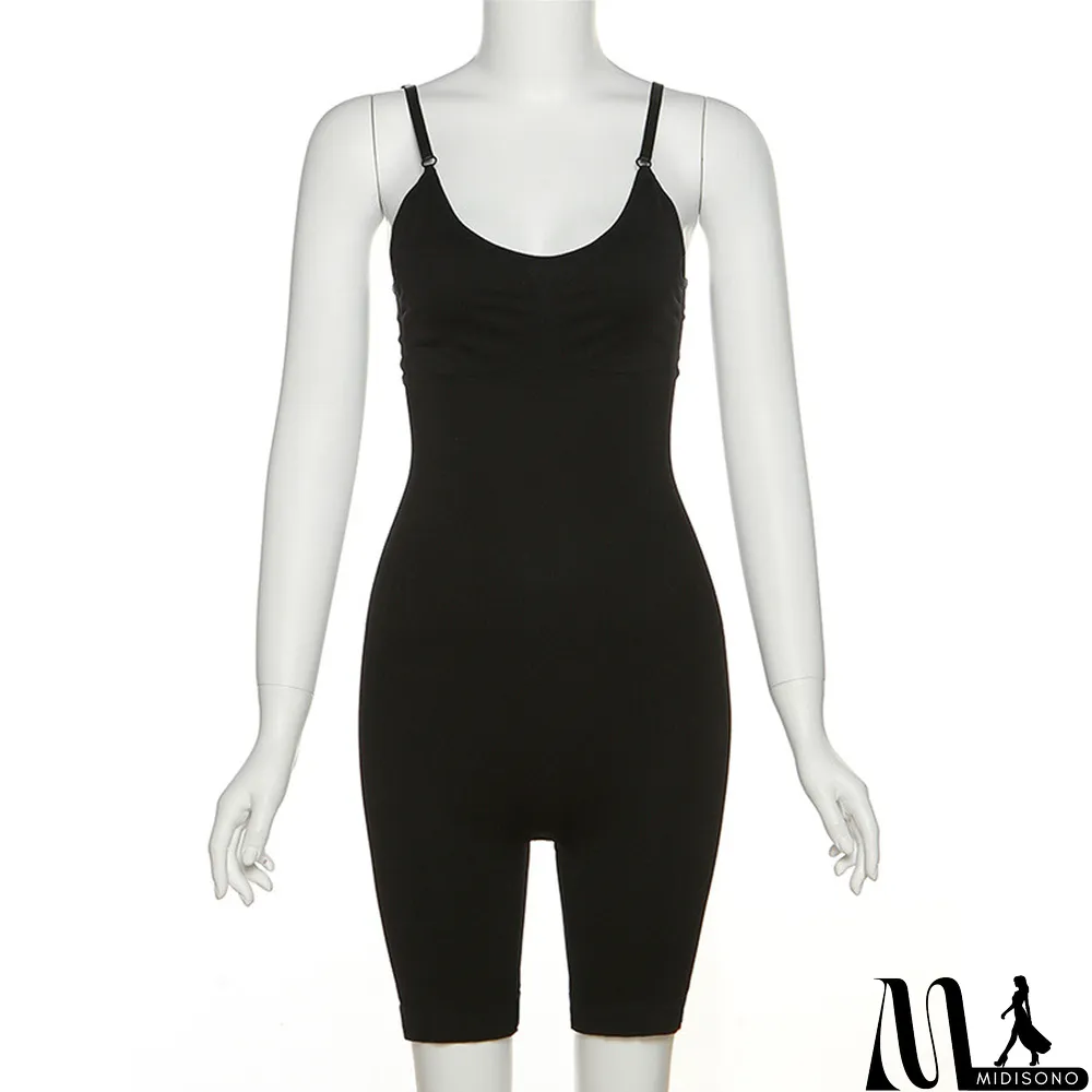 MidiSono - Casual Sports Sling Playsuits