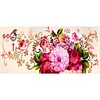 (Big Size)Peony - 11CT Counted Cross Stitch - 110*40cm - Flower