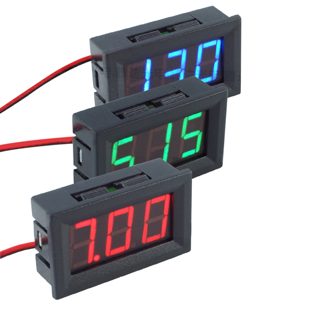 

0.56inch LED Display DC 4.5-30V Two-wire Digital Voltmeter, Green, 501 Original