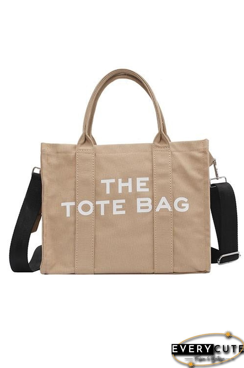 Canvas Crossbody Tote Bag