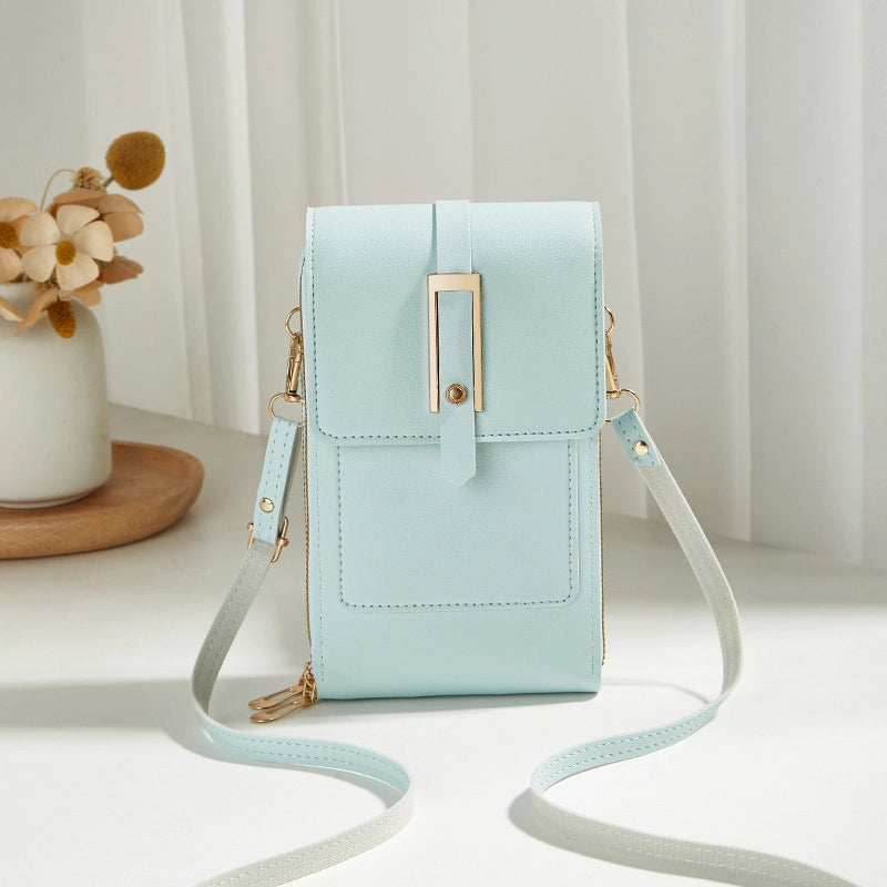 Women’s Solid Color Pu Leather Zipper Wallets